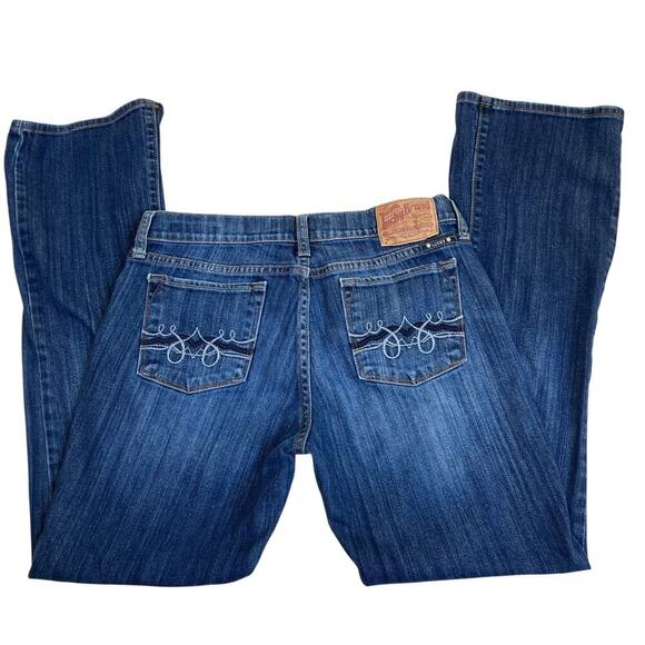 Lucky Brand Sz 8/29 ‘Zoe Boot’ Jeans Bootcut  Dark Wash Stonewashed Y2K Western - Picture 10 of 15